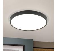 ORION Bully Plafón LED en negro, 3.000 K, Ø28cm