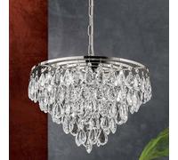 ORION Colgante Celeste, cristales K9 9 luces cromo