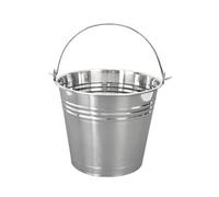 ORION Cubo de Acero Inoxidable con asa en Diferentes tamaños 5 L / 10 L / 14 L Tamaño 5L