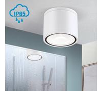 ORION Foco de techo LED Sputnik IP65 Ø 14,5 cm blanco True