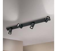 ORION Foco de techo Sean, 4 luces, negro