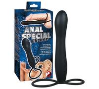 Correa anal en silicona portátil especial negro