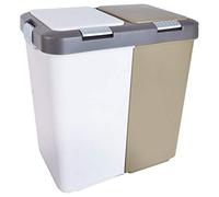 orion group Cubo de basura, juego de 2 x 10 l, sistema de separación de basura, contenedores con tapa, para la cocina (más inodoro)