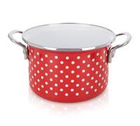 orion group Olla esmaltada de 2 l de diámetro de 18 cm, práctica cacerola con asas ergonómicas, apta para todo tipo de fuegos y hornos, apta para lavavajillas, resistente revestimiento esmaltado