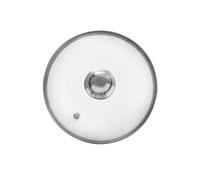 Orion Group Tapa de cristal con anillo de acero inoxidable para sartén y sartén | Ø (20 cm) 14, 16, 18, 20, 22, 24, 26, 28, 30, 32 cm | Vidrio resistente al calor 200 °C | Tapa universal