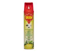Orion - Insecticida en Aerosol 2en1 Mata y Protege contra Moscas y Mosquitos, Aroma Te verde - 600 ml