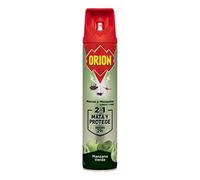Orion - Insecticida en Aerosol 2en1 Mata y Protege contra Moscas y Mosquitos, Aroma Manzana - 600 ml