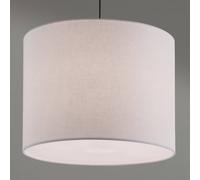 ORION Lámpara colgante Artak con pantalla textil blanca