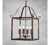 ORION Lámpara colgante Manto, angular, oro, 4 luces True