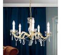 ORION Lámpara de araña Marie Claire de cristal con 5 luces True