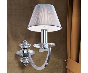 ORION Lámpara de pared Avala con aplicaciones de cristal