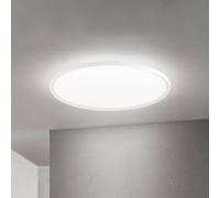 ORION lámpara LED de techo Kant, Ø 80 cm, blanca, CCT, metal/plástico