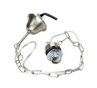 ORION LIGHTSTYLE Colgador de cadena con portalámparas E27, anillo de rosca para lámparas, cadena (satinado)
