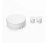 ORION LIGHTSTYLE Colgador de distancia para lámparas, soporte para cables, caja de distribución y 2 pines de techo, blanco, plástico