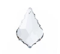 ORION LIGHTSTYLE Colgante de cristal, 50 x 34 mm, lámpara de araña K9, cristal de repuesto, forma de péndulo, ovalado, transparente