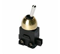 ORION LIGHTSTYLE Interruptor empotrable basculante ON/OFF encendido/apagado 250V luces 1 polo 2(1) A LS-2 dorado lámparas lámparas de mesa apliques de pared (latón)