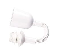 ORION LIGHTSTYLE Lámpara colgante, longitud 400-1200 variable, suspensión de lámpara con cable en espiral, casquillo E27 con anillo roscado, carga máx. 5 kg, lanza, plástico, blanco