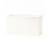ORION LIGHTSTYLE Pantalla de lámpara de tela, (32 x 16 x 18 cm), para casquillo E27 rectangular, pantalla de repuesto para lámpara de pie, lámpara de mesa, rectangular, crema, crema-blanco