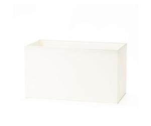 ORION LIGHTSTYLE Pantalla de lámpara de tela, (32 x 16 x 18 cm), para casquillo E27 rectangular, pantalla de repuesto para lámpara de pie, lámpara de mesa, rectangular, crema, crema-blanco