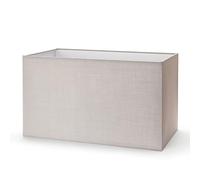 ORION LIGHTSTYLE Pantalla de Tela E27 Rectangular, Lámpara de Mesa y Pie (Gris, 40x22x24 cm)