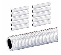 ORION LIGHTSTYLE Tubo roscado M10 x 1, 10 tubos de hierro, tubo de lámpara galvanizado, 10 unidades (100 mm)