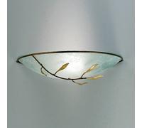 ORION Luca aplique de pared, oro antiguo, cristal scavo