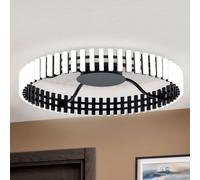 ORION Mansion Plafón LED, blanco y negro Ø 63 cm