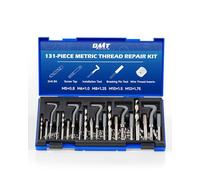 Orion Motor Tech 131 PCS Kits de Reparación de Roscas M5 M6 M8 M10 M12 Herramientas de Instalación para Reparar Agujeros de Tornillos Kit Helicoli para Automóvil