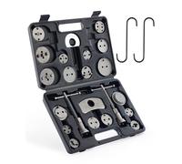 Orion Motor Tech 24 Piezas Reposicionador de Pistones de Freno para Reparación de Frenos Herramientas para Reposicionar el Pistón de Freno al Camibar Discos Kit de Herramientas para Automóviles