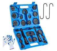 Orion Motor Tech 24 Piezas Reposicionador de Pistones de Freno para Reparación de Frenos Herramientas para Reposicionar el Pistón de Freno al Camibar Discos Kit de Herramientas para Automóviles