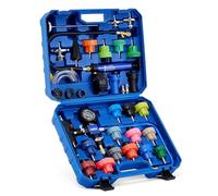 Orion Motor Tech 31 Piezas Kit de Prueba de Presión del Refrigerante, Radiador Probador de Presión con 23 Adaptadores, Coolant Pressure Tester Kit con Bomba de Vacío, Purga y Herramienta de Recarga