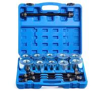 Orion Motor Tech Juego de Extractores de Rodamientos de Ruedas 27 Piezas Herramienta de Cojinetes con Maletín Kit de Manguito de Extracción de Cojinete de Rueda para Coches y Camiones LCV HGV