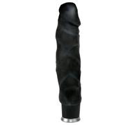 Orion Nature Skin 560278 Vibrador en forma de pene negro 20,5 cm y Ø 4,5 cm polvo de talco y lubricante incluidos