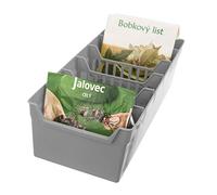 ORION Organizador para bolsas de especias, contenedor de especias, organizador de cocina, color gris