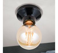 ORION Plafón Frost de cerámica, negro