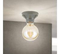 ORION Plafón Frost, gris, cerámica, E27