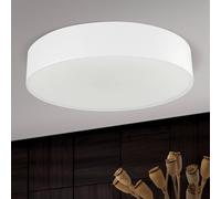 ORION Plafón Ufo con pantalla de lino, blanco
