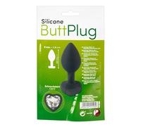 You2Toys Plug Anal con Piedra Blanca (Negro)