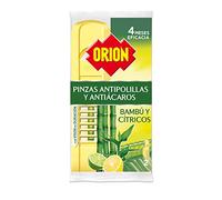 ORION Protección Total - Pinzas Antipolillas para Armarios, Aroma Bambú y Cítricos, 2 Unidades