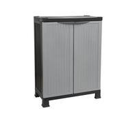 O91 Armario de Resina Exterior Bajo con 1 Balda 92x68x39cm O91