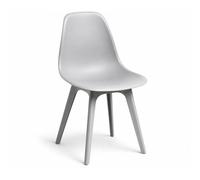Orion91 nordik Elegant Chair Seat and Legs Gray Color 46.5x82x39 cm Dining Office Living Room teleworking Kitchen - spazioluzio - Pack x6