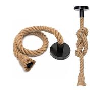 Orion91 Orion91official® - 100% pita e27 natural rope pendant lamp for ceiling, ideal for living room or bedroom, 1.5 m long, bulb included - spaziorion91-1 Pendel