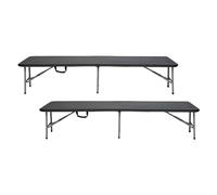ORION91 Pack 2 Bancos Plegables Catering 180x30x43cm O91