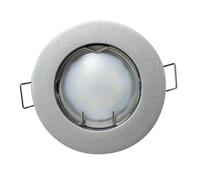 Orion91 Pack x 6 Unidades Foco LED Fijo 85mm Color Aluminio Mate 7W 525lm GU10 120º 4000k 15000h Nine&One CJ.6 - SpazioLuzio-