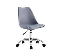 Orion91 Silla de Escritorio Ergonómica con Ruedas Modelo Eyre Silla Nórdica Acolchada Giratoria Moderna Altura Ajustable | Silla de Escritorio de Oficina Estudio Dormitorio 97x47x58cm