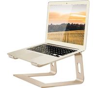 Orionstar Soporte elevador de aluminio para laptop compatible con Mac MacBook Air Pro de 10 a 15.6 pulgadas, soporte ergonómico para elevador (dorado)