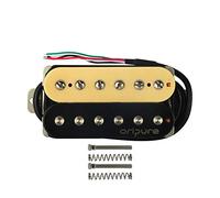 OriPure Alnico 2 pastilla de cuello de doble bobina 50mm 7K pastillas humbucker 6 piezas de poste no ajustables y 6 tornillos ajustables piezas de poste para piezas de guitarra eléctrica