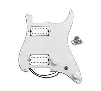 OriPure Loaded Pickguard HH Establece Dual Humbuckers para pastillas de guitarra eléctrica Reemplazo de piezas de guitarra eléctrica Blanco 3 capas