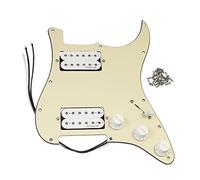 OriPure Loaded Pickguard HH Establece Dual Humbuckers para pastillas de guitarra eléctrica Reemplazo de piezas de guitarra eléctrica Crema 3 Capas