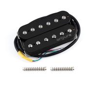 OriPure Pastilla de puente Humbucker de guitarra eléctrica Alnico 5 16-17K negro